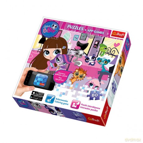 TREFL 80 EL Little Pet Shop, Wieczorne zabawy [PUZZLE]