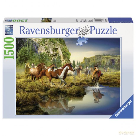 RAVENSBURGER 1500 el. Dzikie Konie [PUZZLE]