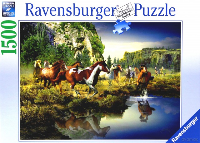 RAVENSBURGER 1500 el. Dzikie Konie [PUZZLE]