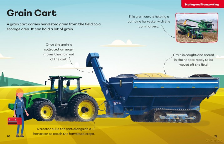The Mighty Mechanics' Book of Amazing Farm Machines: Tractors, Harvesters, Quad Bikes and More - John Allan [KSIĄŻKA]