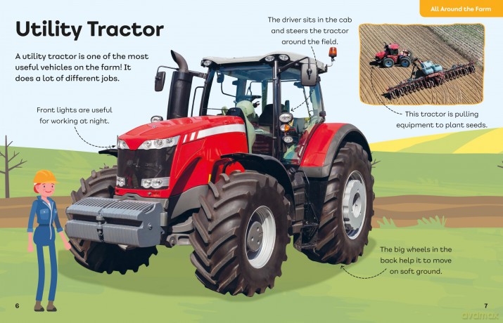 The Mighty Mechanics' Book of Amazing Farm Machines: Tractors, Harvesters, Quad Bikes and More - John Allan [KSIĄŻKA]