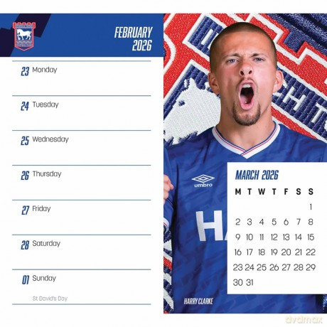 The Official Blues Diary 2026 (Official Ipswich Town FC) - twocan design [KSIĄŻKA]