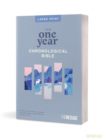 The One Year Chronological Bible The Message, Large Print: The Message, Thinline Edition - Eugene Peterson [KSIĄŻKA]