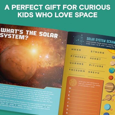 The Outer Space Activity Book for Kids: Explore the Universe with Fun Facts, Mazes, Crosswords, and More - Spruce Books [KSIĄŻKA]