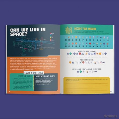 The Outer Space Activity Book for Kids: Explore the Universe with Fun Facts, Mazes, Crosswords, and More - Spruce Books [KSIĄŻKA]