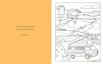 The Road Trip Colouring Book: Over 45 Scenic Images (Arcturus Creative Colouring) - Sharon Montgomery [KSIĄŻKA]