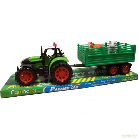SWEDE Traktor z przyczepą i zwierzętami [ZABAWKA]