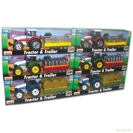 TEAMA Traktor z przyczepą [ZABAWKA]