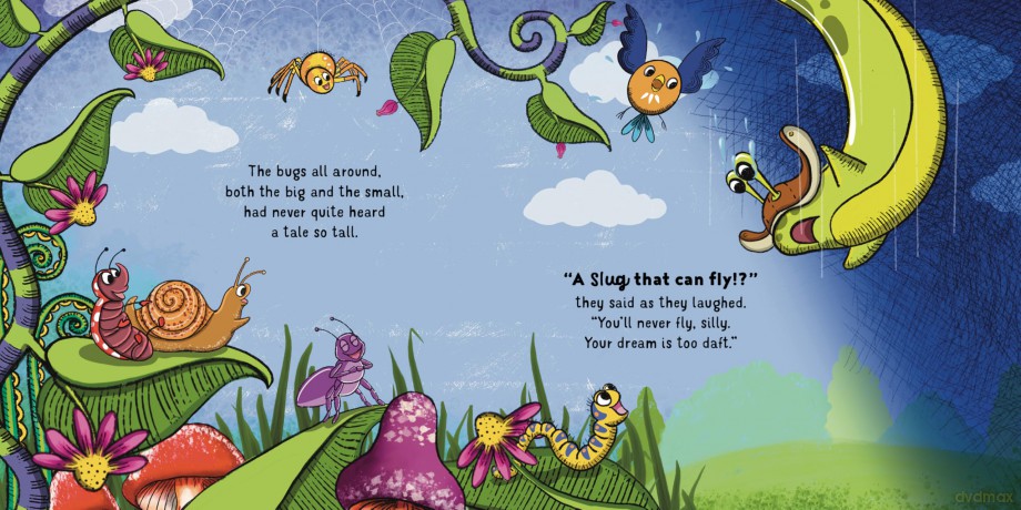 The Slug who Flew: a light-hearted story about learning to believe in yourself, reaching your goals and chasing your dreams - Daniel Couzens [KSIĄŻKA]