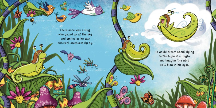 The Slug who Flew: a light-hearted story about learning to believe in yourself, reaching your goals and chasing your dreams - Daniel Couzens [KSIĄŻKA]