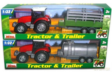TEAMA Traktor Przyczepa [ZABAWKA]