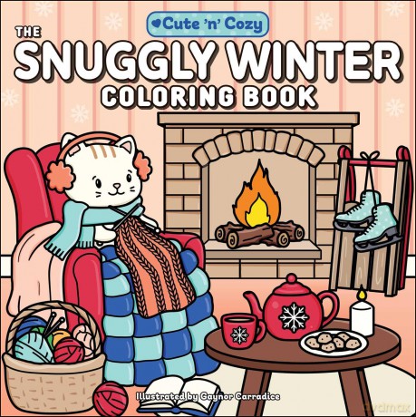The Snuggly Winter Coloring Book (Cute and Cozy) - Gaynor Carradice [KSIĄŻKA]
