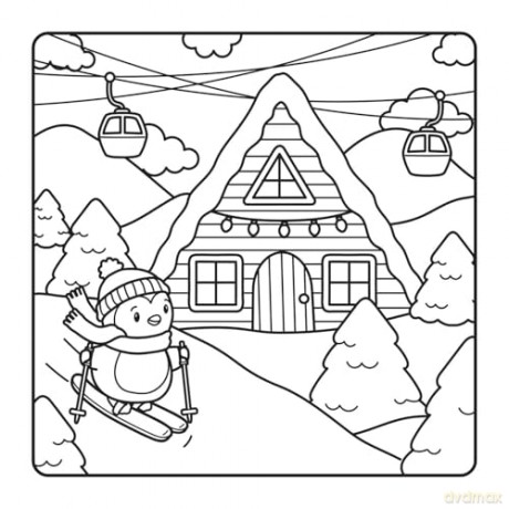 The Snuggly Winter Coloring Book (Cute and Cozy) - Gaynor Carradice [KSIĄŻKA]