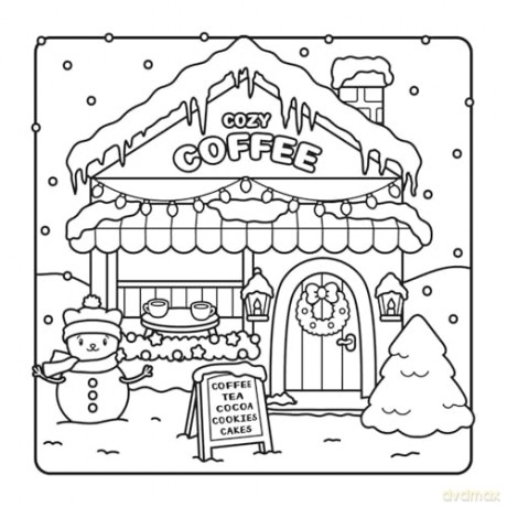 The Snuggly Winter Coloring Book (Cute and Cozy) - Gaynor Carradice [KSIĄŻKA]