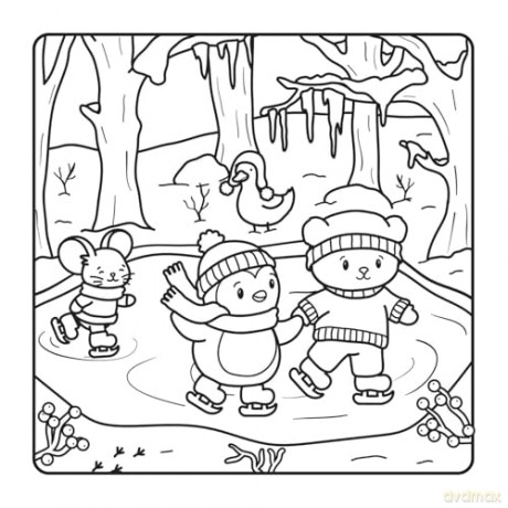 The Snuggly Winter Coloring Book (Cute and Cozy) - Gaynor Carradice [KSIĄŻKA]