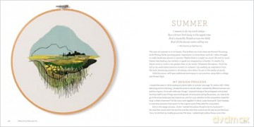 The Stitched Landscape: An Embroidery Field Guide to the Textures, Colors, and Lines of the Natural World - Anna Hultin [KSIĄŻKA]