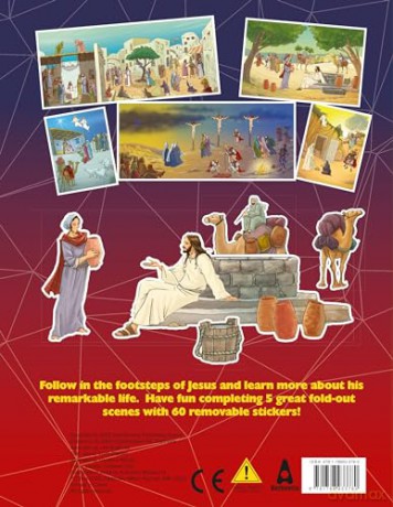 The Story of Jesus Sticker Book: Experience the life of Jesus with your very own interactive sticker book! - Jacob Vium-Olesen [KSIĄŻKA]