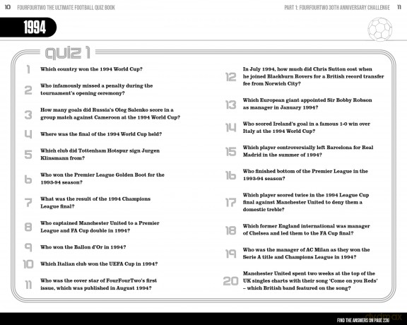 The Ultimate Four Four Two Football Quiz Book - James Andrew [KSIĄŻKA]