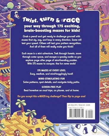 The Ultimate Maze Challenge!: 175 Mind-bending Mazes for Kids: Hours of Fun, Screen-free Activities - Zeitgeist [KSIĄŻKA]