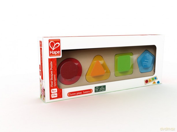 HAPE Pierwsze Kształty puzzle [ZABAWKA]