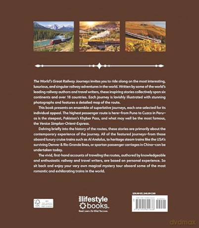 The World's Great Railway Journeys (Fox Chapel Publishing) Explore Scenic Luxury and Steam Trains Across Iconic Routes, with Travel Tips, Maps, and Stunning Photos - Tom Savio [KSIĄŻKA]