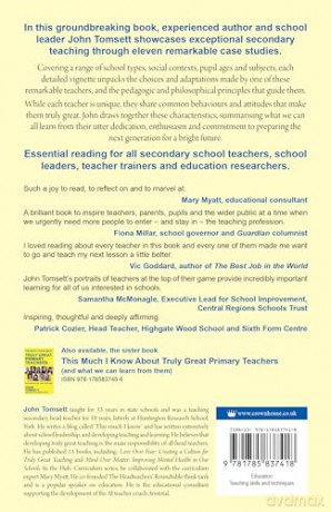 This Much I Know About Truly Great Secondary Teachers: (and what we can learn from them) - John Tomsett [KSIĄŻKA]