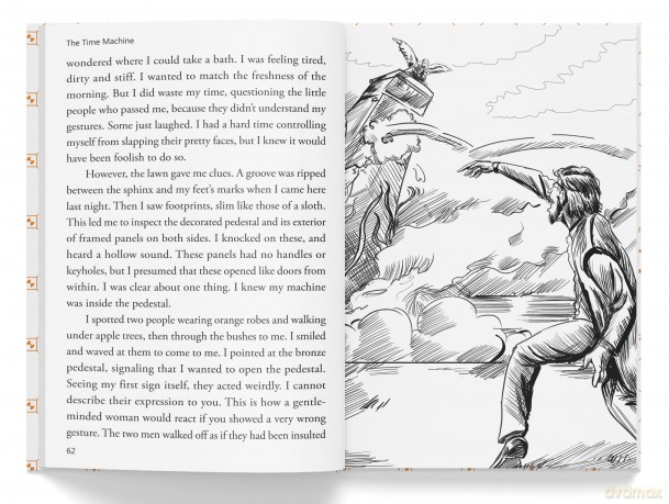 Time Machine: Illustrated Abridged Children Classics English Novel With Review Questions (Illustrated Classics) - H. G. Wells [KSIĄŻKA]