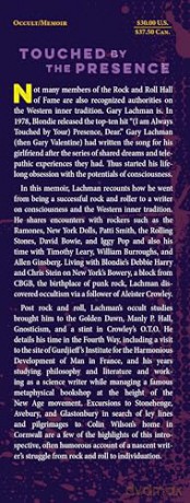 Touched by the Presence: From Blondie's Bowery and Rock and Roll to Magic and the Occult - Gary Lachman [KSIĄŻKA]