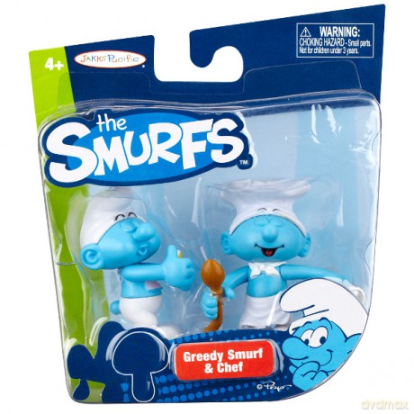 SMURFS zestawaw 2 Fig Łasuch & Kucharz [ZABAWKA]