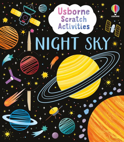 Usborne Scratch Activities Night Sky: A Stunning Scratch Activity Book Introduction to Space, Stars, and Planets - Rosie Dickins [KSIĄŻKA]