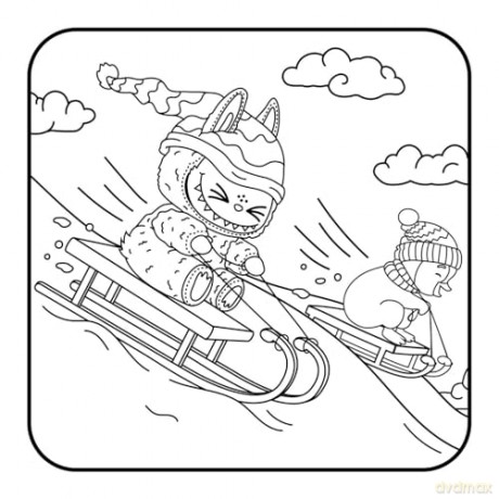 Very Merry Lafufu Cosy Colouring Book: A cosy Christmas colouring book for all ages! (Lafufu Activity Books) - Lafufu [KSIĄŻKA]