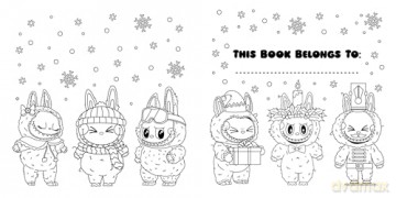Very Merry Lafufu Cosy Colouring Book: A cosy Christmas colouring book for all ages! (Lafufu Activity Books) - Lafufu [KSIĄŻKA]