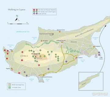 Walking in Cyprus: 33 walks in the South, including the Troodos Mountains (Cicerone Guides) - Jacint Mig [KSIĄŻKA]
