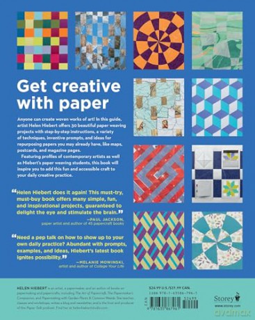 Weaving with Paper: 30 Projects to Expand Your Creativity with Inventive Techniques, Intriguing Prompts, and Inspiring Works of Art - Helen Hiebert [KSIĄŻKA]