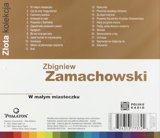 Zbigniew Zamachowski: Złota Kolekcja - Portrety [CD]