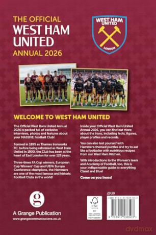 West Ham United FC Official Annual 2026 - Whufc [KSIĄŻKA]