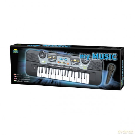 DROMADER Keyboard średni z mikrofonem [ZABAWKA]