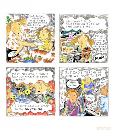Where Theres Smoke, Theres Dinner: Confessions of a Cartoonist Cook: The Only Cookbook You'll Never Need: The Only Cookbook You'll Never Need: The Only Cookbook You'll Never Need - Jennifer Hayden [KOMIKS]