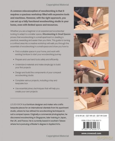 Woodworking in Small Spaces: From Living Room to Workshop - Louis Kwok [KSIĄŻKA]