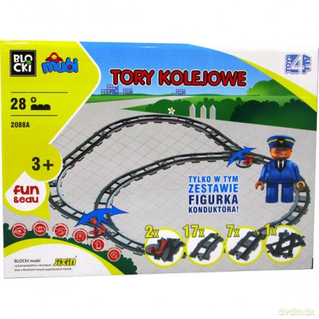 JIXIN 28 EL Klocki Tory Kolejowe [KLOCKI]