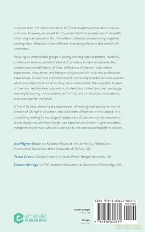 Working-Class People in UK Higher Education: Precarities, Perspectives and Progress (Emerald Studies in the Sociology of Education) - Jess Pilgrim-Brown [KSIĄŻKA]