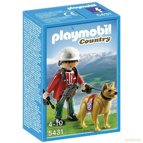 PLAYMOBIL Ratownik górski z psem [KLOCKI]