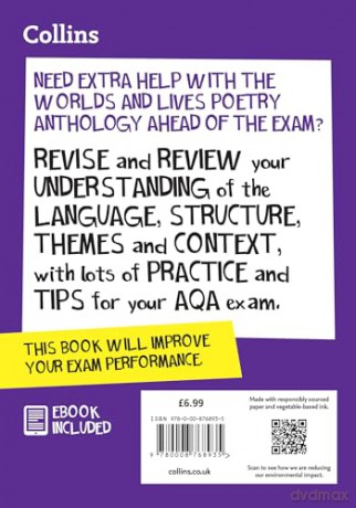 Worlds and Lives Poetry Cluster AQA GCSE 9-1 English Literature Revision Guide: Ideal for the 2026 and 2027 exams (Collins GCSE Grade 9-1 SNAP Revision) - Collins GCSE [KSIĄŻKA]