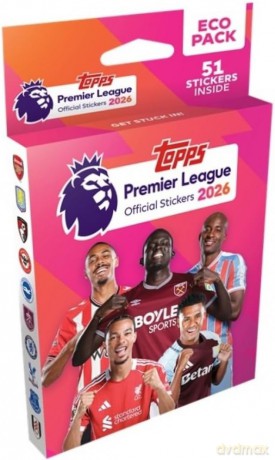Premier League 2026 Stickers Eco Pack [KARTY]