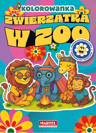 Zwierzątka w zoo. Kolorowanka z naklejkami - Maciej Ratajczyk [KSIĄŻKA]
