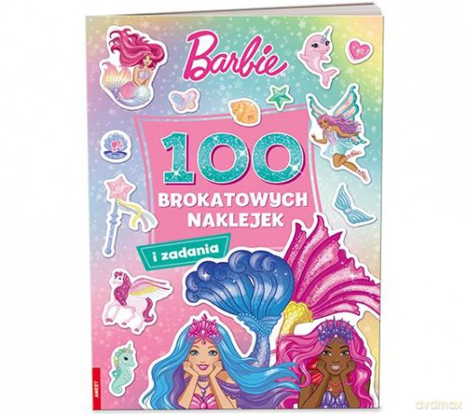 Mattel Barbie Dreamtopia 100 brokatowych naklejek [KSIĄŻKA]