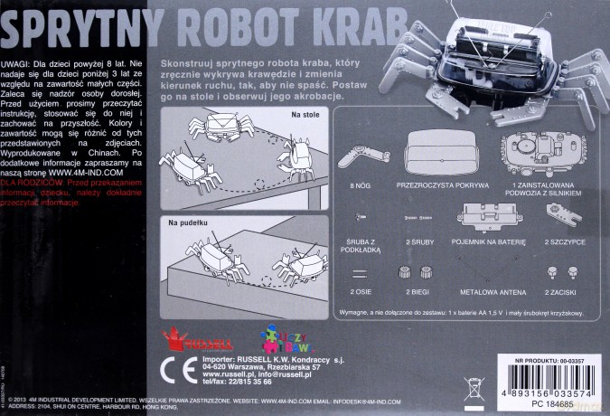 4M Zrób To Sam robot krab [ZABAWKA]
