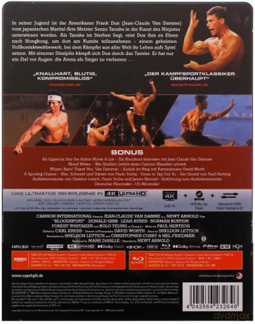 Bloodsport (Krwawy sport) (steelbook) [Blu-Ray 4K]+[Blu-Ray]