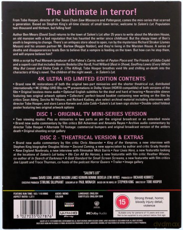 Salem's Lot (Miasteczko Salem) [Blu-Ray 4K]