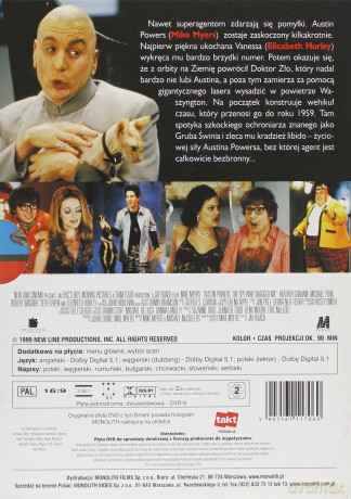 Austin Powers: Szpieg, który nie umiera nigdy [DVD]